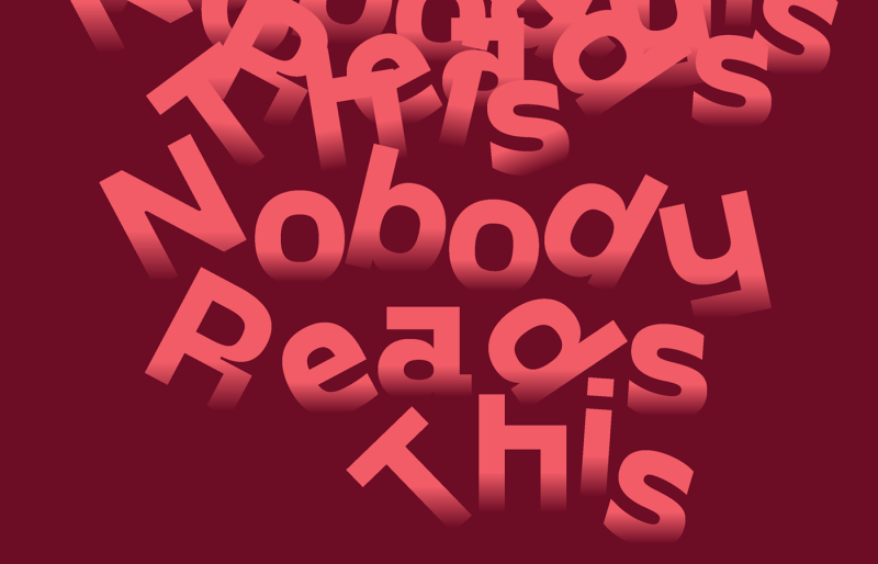 Nobody Reads This