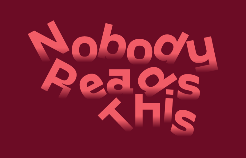 Nobody Reads This 2026