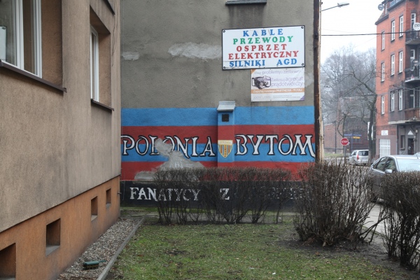 Mural kibiców Polonii Bytom. Zdjęcie: Anna Okrasko